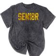 Graduation Party SEN18R Senior 2018 High School T-Shirt Mineral Wash Tshirts Mineral Black