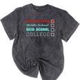 Graduation Promotion Elementary School To Junior High Mineral Wash Tshirts Mineral Black
