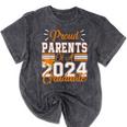 Graduation Proud Parents Of a 2024 Graduate For Mom And Dad Mineral Wash Tshirts Mineral Black