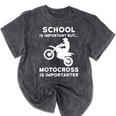 Graduation Shirt For Dirtbike Motocross Riders Mineral Wash Tshirts Mineral Black
