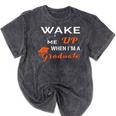 Graduation Shirt High School And College For Sleepy Graduate Mineral Wash Tshirts Mineral Black