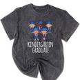 Graduation Shirt Kindergarten Graduate Tshirt Mineral Wash Tshirts Mineral Black