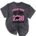 Graduation Shirt For Mom With Twins Proud Mom Of Two Mineral Wash Tshirts Mineral Black