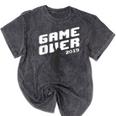 Graduation Shirt Senior Gamer T-Shirt 2019 Grad Gift Mineral Wash Tshirts Mineral Black