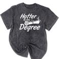 Graduation Shirt For Women Hotter By One Degree T Shirt Mineral Wash Tshirts Mineral Black