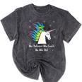 Graduation Unicorn Shirt She Believed Did School 2017 Mineral Wash Tshirts Mineral Black