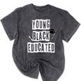 Graduation Young Educated For Men And Women Mineral Wash Tshirts Mineral Black