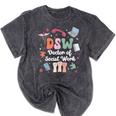 Groovy DSW Doctor Of Social Work Graduation DSW Graduate Mineral Wash Tshirts Mineral Black