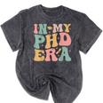 Groovy In My Phd Era Doctorate Graduation Mineral Wash Tshirts Mineral Black