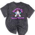 Grown-Up Still Love These Magical Unicorn Nostalgia Mineral Wash Tshirts Mineral Black