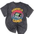 Handheld Gamer Retro Portable Console Nostalgia Mineral Wash Tshirts Mineral Black Handheld Gamer Retro Portable Console Nostalgia Mineral Wash Tshirts Mineral Black