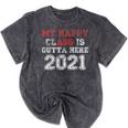 My Happy Class Is Outta Here 2021 Shirt Graduation Mineral Wash Tshirts Mineral Black