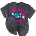 Happy Last Day Of First 1st Grade Teacher Student Graduation Mineral Wash Tshirts Mineral Black