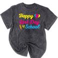 Happy Last Day Of School Graduation Teacher Students T-Shirt Mineral Wash Tshirts Mineral Black