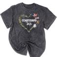 Heart Coast Guard Wife Coast Guard Graduation Wife USCG Wife Mineral Wash Tshirts Mineral Black