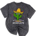 High School College Graduate Graduation Mineral Wash Tshirts Mineral Black