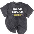 High School College Graduation Family Graduation Shirts Mineral Wash Tshirts Mineral Black