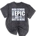 High School Graduate Graduation Party Meme Mineral Wash Tshirts Mineral Black