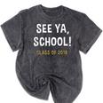 High School Graduation Class Of 2018 Shirt Mineral Wash Tshirts Mineral Black
