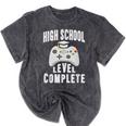High School Graduation Shirt Gamer Graduation Mineral Wash Tshirts Mineral Black