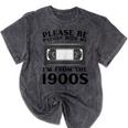 Over The Hill Please Be Patient I'm From The 1900s VHS Mineral Wash Tshirts Mineral Black