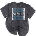 Hockey Senior Night Hockey Senior 2025 Graduation 50 Mineral Wash Tshirts Mineral Black