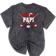 Hockey Senior Papi Graduation Class Of 2026 Kids Mineral Wash Tshirts Mineral Black