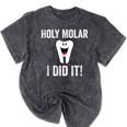 Holy Molar I Did It Dental Hygienist Graduation Mineral Wash Tshirts Mineral Black