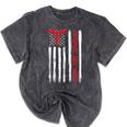 Hospice Aide American Flag Nurses Graduation Medical Mineral Wash Tshirts Mineral Black