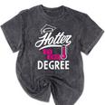 Hotter By One Degree Graduation Mineral Wash Tshirts Mineral Black