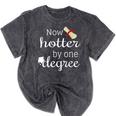 Now Hotter By One DEGREE Graduation Shirt For Her Him 2018 Mineral Wash Tshirts Mineral Black