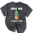 Hug Me I Dare You Introvert Cactus Tee Mineral Wash Tshirts Mineral Black Hug Me I Dare You Introvert Cactus Tee Mineral Wash Tshirts Mineral Black