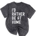 I'd Rather Be At Home Antisocial Introvert Tee Mineral Wash Tshirts Mineral Black I'd Rather Be At Home Antisocial Introvert Tee Mineral Wash Tshirts Mineral Black