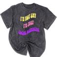 I'm Just Social Distancing Introvert Funny Mineral Wash Tshirts Mineral Black I'm Just Social Distancing Introvert Funny Mineral Wash Tshirts Mineral Black