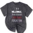 I'm A Millennial Introvert True Crime Podcast Fan Men Women Mineral Wash Tshirts Mineral Black I'm A Millennial Introvert True Crime Podcast Fan Men Women Mineral Wash Tshirts Mineral Black