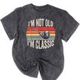 I'm Not Old I'm Classic Pipe Nostalgia Mineral Wash Tshirts Mineral Black