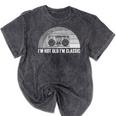 I'm Not Old I'm Classic Retro Boombox Nostalgia Mineral Wash Tshirts Mineral Black