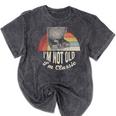I'm Not Old I'm Classic Retro Record Nostalgia Mineral Wash Tshirts Mineral Black