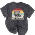 I'm Not Old I'm Classic Turntable Retro Nostalgia Mineral Wash Tshirts Mineral Black