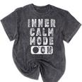 Inner Calm Mode On Introvert Saying Mineral Wash Tshirts Mineral Black Inner Calm Mode On Introvert Saying Mineral Wash Tshirts Mineral Black