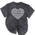Interior Er Heart Graduation Mineral Wash Tshirts Mineral Black