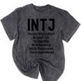 INTJ Rules Architect Personality Type Introvert Mineral Wash Tshirts Mineral Black
