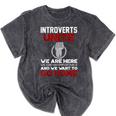 INTP Introverts Unite Anti Social For Men Women Mineral Wash Tshirts Mineral Black