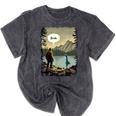 Introvert Bigfoot Sasquatch Loch Ness Monster Bruh Mineral Wash Tshirts Mineral Black