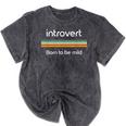 Introvert Born To Be Mild Antisocial Mineral Wash Tshirts Mineral Black Introvert Born To Be Mild Antisocial Mineral Wash Tshirts Mineral Black
