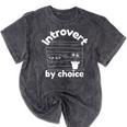Introvert By Choice Mineral Wash Tshirts Mineral Black Introvert By Choice Mineral Wash Tshirts Mineral Black
