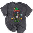 The Introvert Elf Christmas Family Matching Fun Xmas Top Mineral Wash Tshirts Mineral Black
