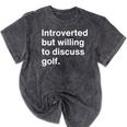Introvert Golf Introverted Golfer Mineral Wash Tshirts Mineral Black Introvert Golf Introverted Golfer Mineral Wash Tshirts Mineral Black