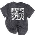 Introvert Quotes Introverted But Willing To Discuss Reptiles Mineral Wash Tshirts Mineral Black