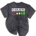 Introvert My Social Battery Low Level Graphic Mineral Wash Tshirts Mineral Black Introvert My Social Battery Low Level Graphic Mineral Wash Tshirts Mineral Black